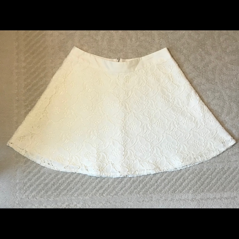 Foral Cream The Limited Skirt